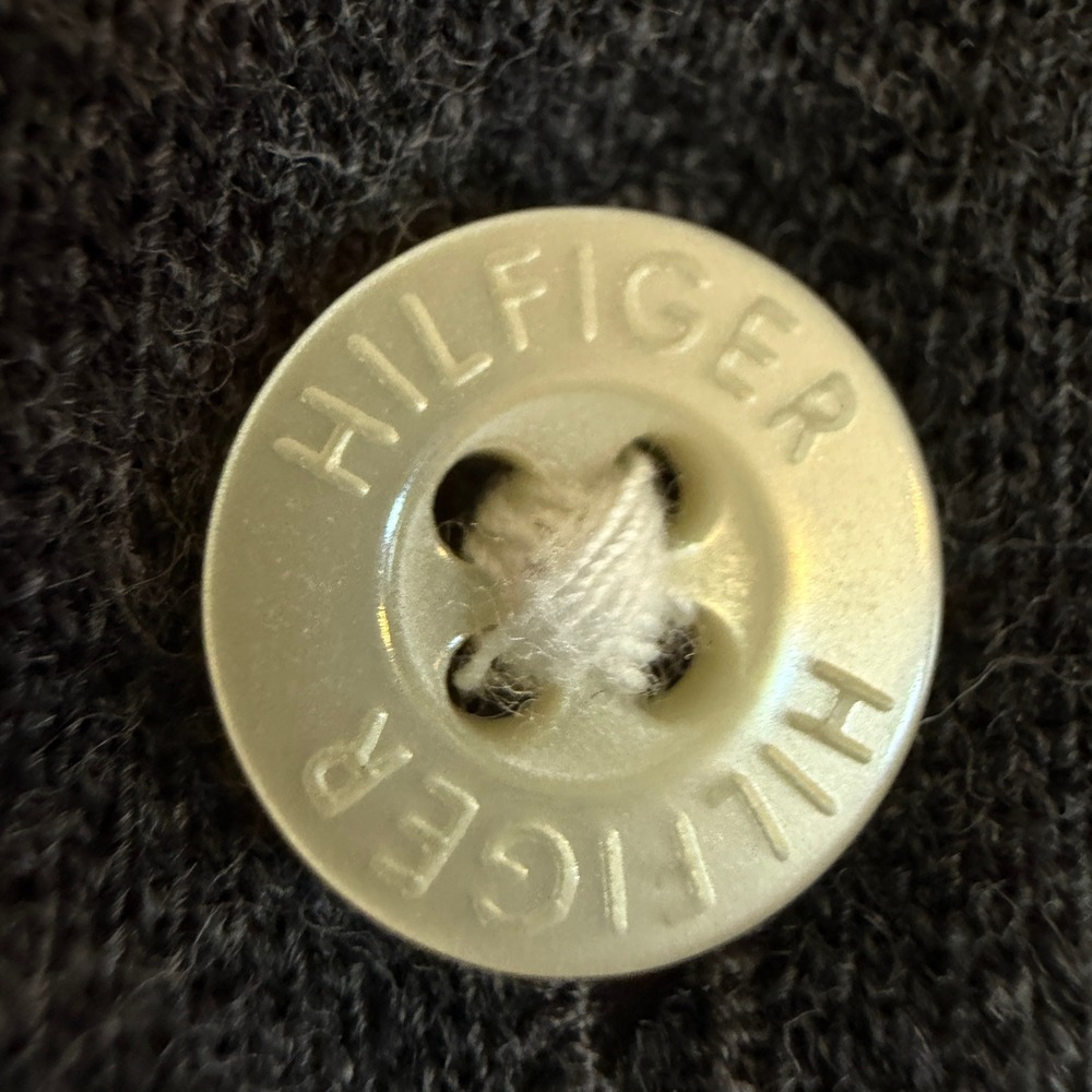 Tommy Hilfiger Polo‎ Shirt XL Gray 85 Logo Preppy Streetwear Cotton Top - Picture 6 of 11